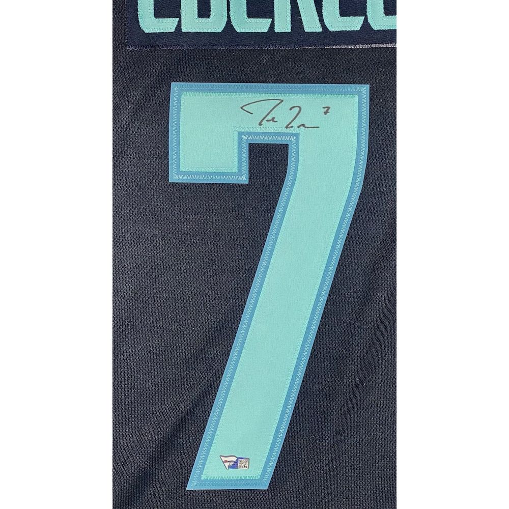 JORDAN EBERLE Autographed Seattle Kraken Inaugural Patch Authentic Jersey FANATICS