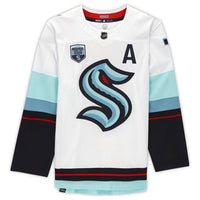 JORDAN EBERLE Autographed Inaugural Season Patch Seattle Kraken Jersey FANATICS