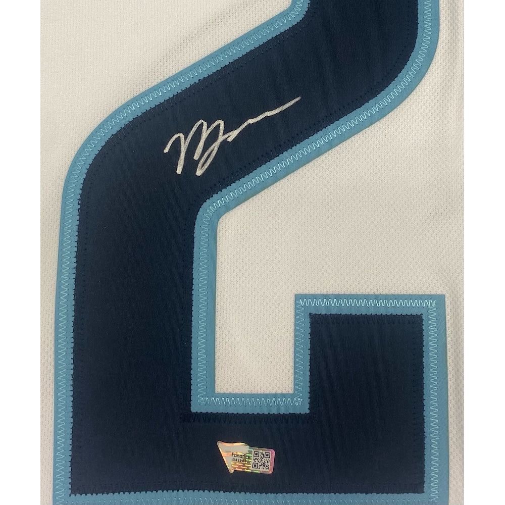 VINCE DUNN Autographed Seattle Kraken Authentic White Inaugural Patch Jersey FANATICS