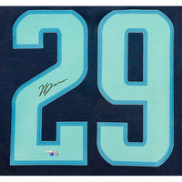VINCE DUNN Autographed Seattle Kraken Navy Inaugural Patch Jersey FANATICS