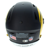 Myles Garrett Autographed Los Angeles Rams Black Rivalries Speedflex Authentic Helmet Beckett