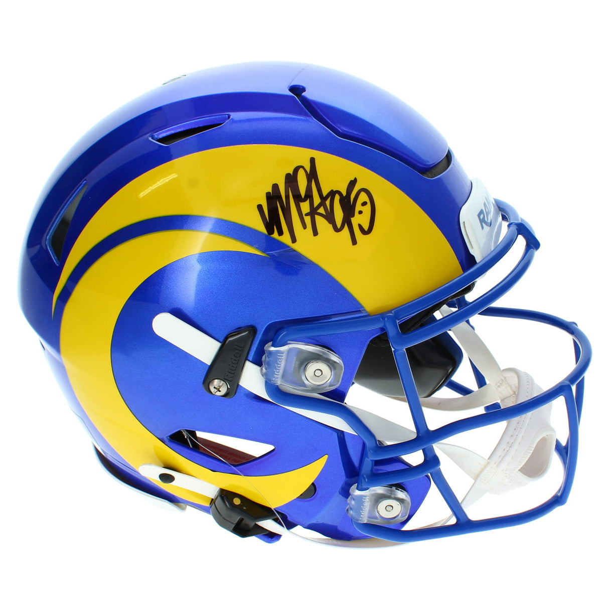 Myles Garrett Autographed Los Angeles Rams Speedflex Authentic Helmet Beckett