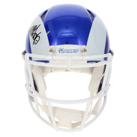 Myles Garrett Autographed Los Angeles Rams White 2026 Alternate Fearsome White Speed Authentic Helmet Beckett