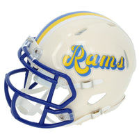 Myles Garrett Autographed Los Angeles Rams RETRO Speed Mini Helmet Beckett