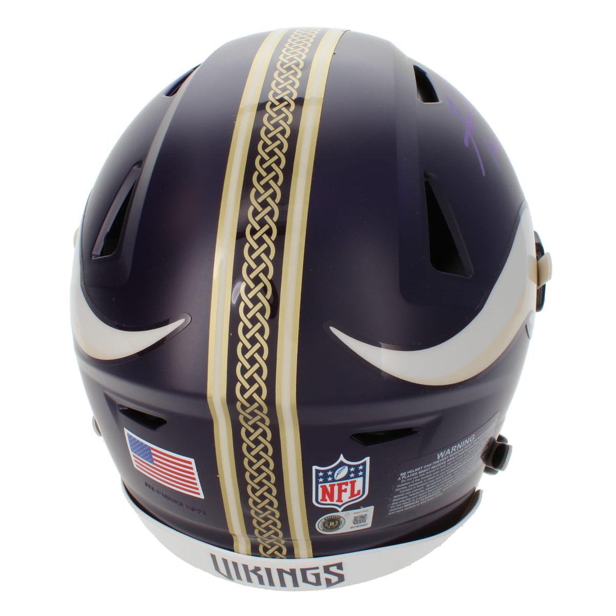 Fran Tarkenton Autographed/Inscribed "HOF 86" Minnesota Vikings Rivalries Speedflex Authentic Helmet Beckett