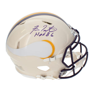 Fran Tarkenton Autographed/Inscribed "HOF 86" Minnesota Vikings RETRO Speed Authentic Helmet Beckett