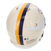 Fran Tarkenton Autographed/Inscribed "HOF 86" Minnesota Vikings RETRO Speed Authentic Helmet Beckett