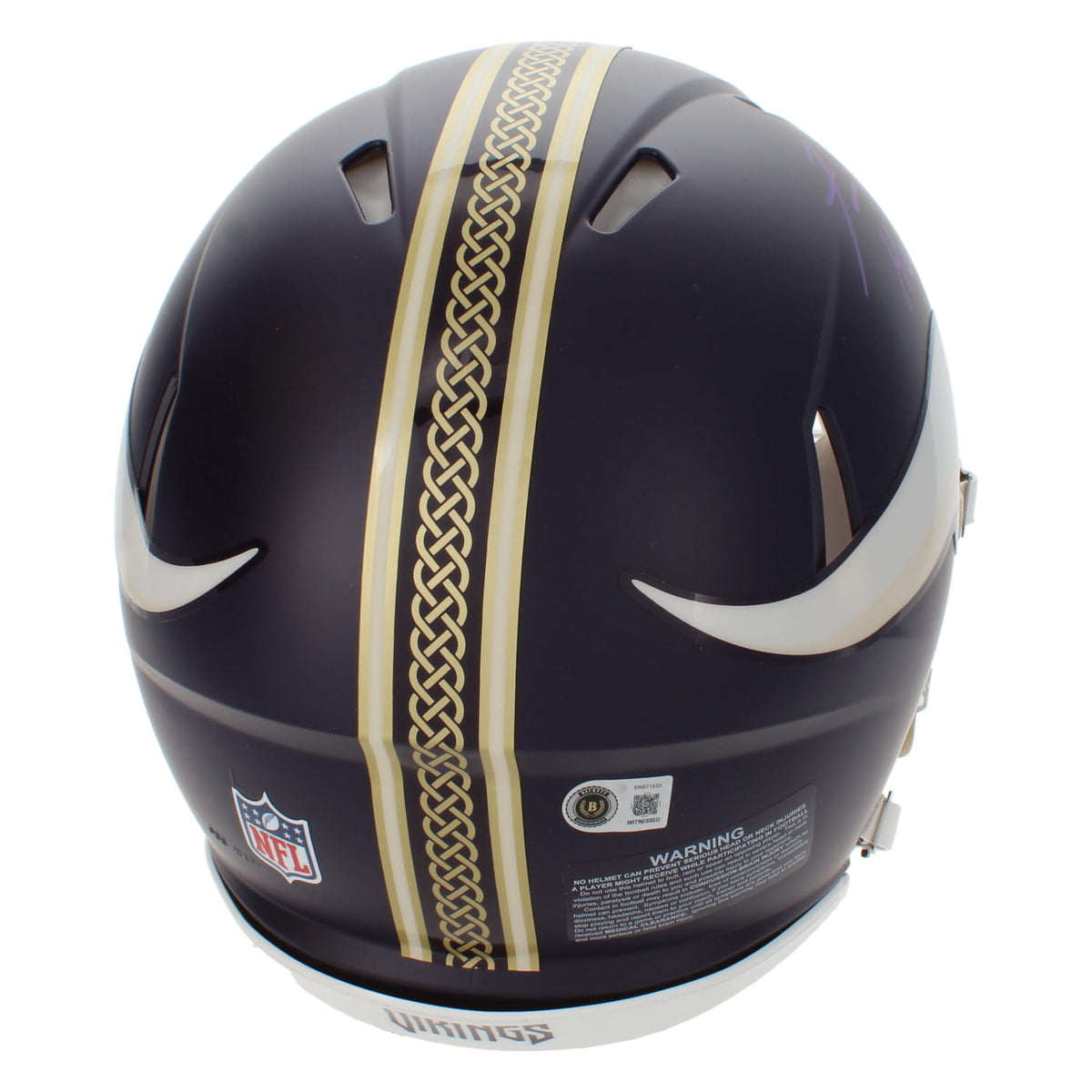 Fran Tarkenton Autographed/Inscribed "HOF 86" Minnesota Vikings Rivalries Speed Authentic Helmet Beckett