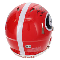 Fran Tarkenton Autographed/Inscribed "CHOF 87" Georgia Bulldogs Speed Authentic Helmet Beckett