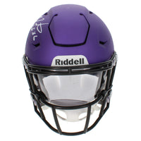 Fran Tarkenton Autographed/Inscribed "HOF 86" Minnesota Vikings Speedflex Midi Helmet Beckett