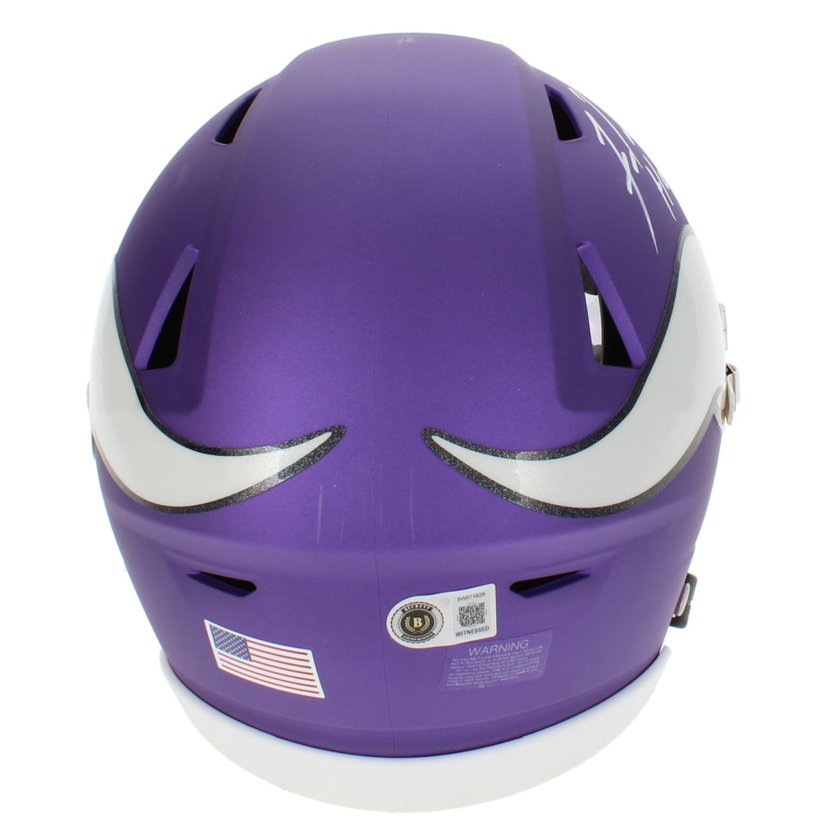 Fran Tarkenton Autographed/Inscribed "HOF 86" Minnesota Vikings Speedflex Midi Helmet Beckett