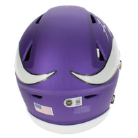 Fran Tarkenton Autographed/Inscribed "HOF 86" Minnesota Vikings Speedflex Midi Helmet Beckett