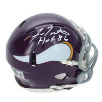 Fran Tarkenton Autographed "HOF 86" Vikings 1961-79 Throwback Mini Helmet Beckett