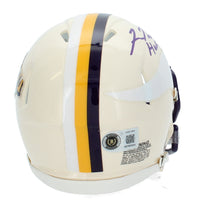 Fran Tarkenton Autographed/Inscribed "HOF 86" Minnesota Vikings RETRO Speed Mini Helmet Beckett