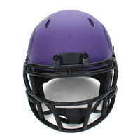 Fran Tarkenton Autographed/Inscribed "HOF 86" Minnesota Vikings RAVE Speed Mini Helmet Beckett