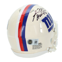 Fran Tarkenton Autographed/Inscribed "HOF 86" New York Giants RETRO Speed Mini Helmet Beckett