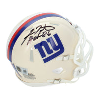 Fran Tarkenton Autographed/Inscribed "HOF 86" New York Giants RETRO Speed Mini Helmet Beckett