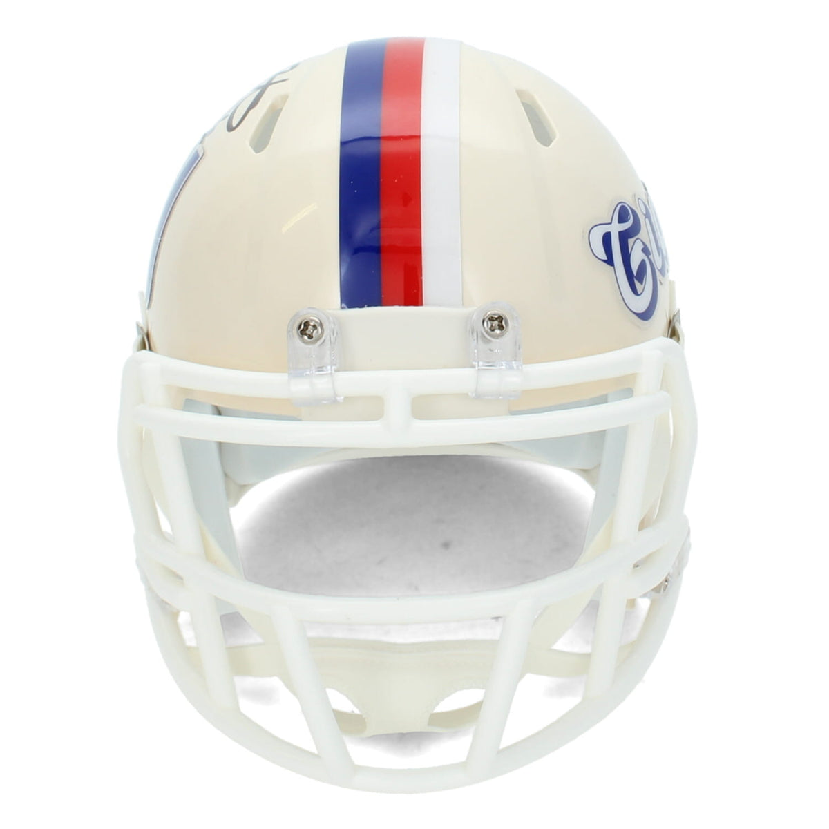 Fran Tarkenton Autographed/Inscribed "HOF 86" New York Giants RETRO Speed Mini Helmet Beckett