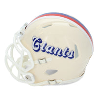 Fran Tarkenton Autographed/Inscribed "HOF 86" New York Giants RETRO Speed Mini Helmet Beckett