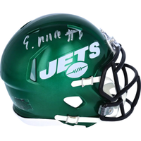 ELIJAH MOORE Autographed New York Jets Mini Helmet FANATICS