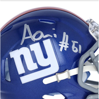 AZEEZ OLUJARI Autographed New York Giants Mini Helmet FANATICS