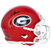 D'ANDRE SWIFT Autographed Georgia Bulldogs Speed Mini Helmet FANATICS