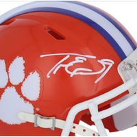 TRAVIS ETIENNE Autographed Clemson Tigers Mini Speed Helmet FANATICS