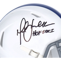 MARSHALL FAULK Autographed "HOF '20XI" Colts Mini Speed Helmet FANATICS