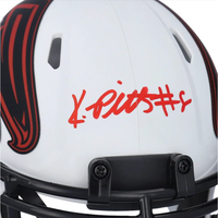 KYLE PITTS Autographed Falcons Lunar Eclipse Speed Mini Helmet FANATICS