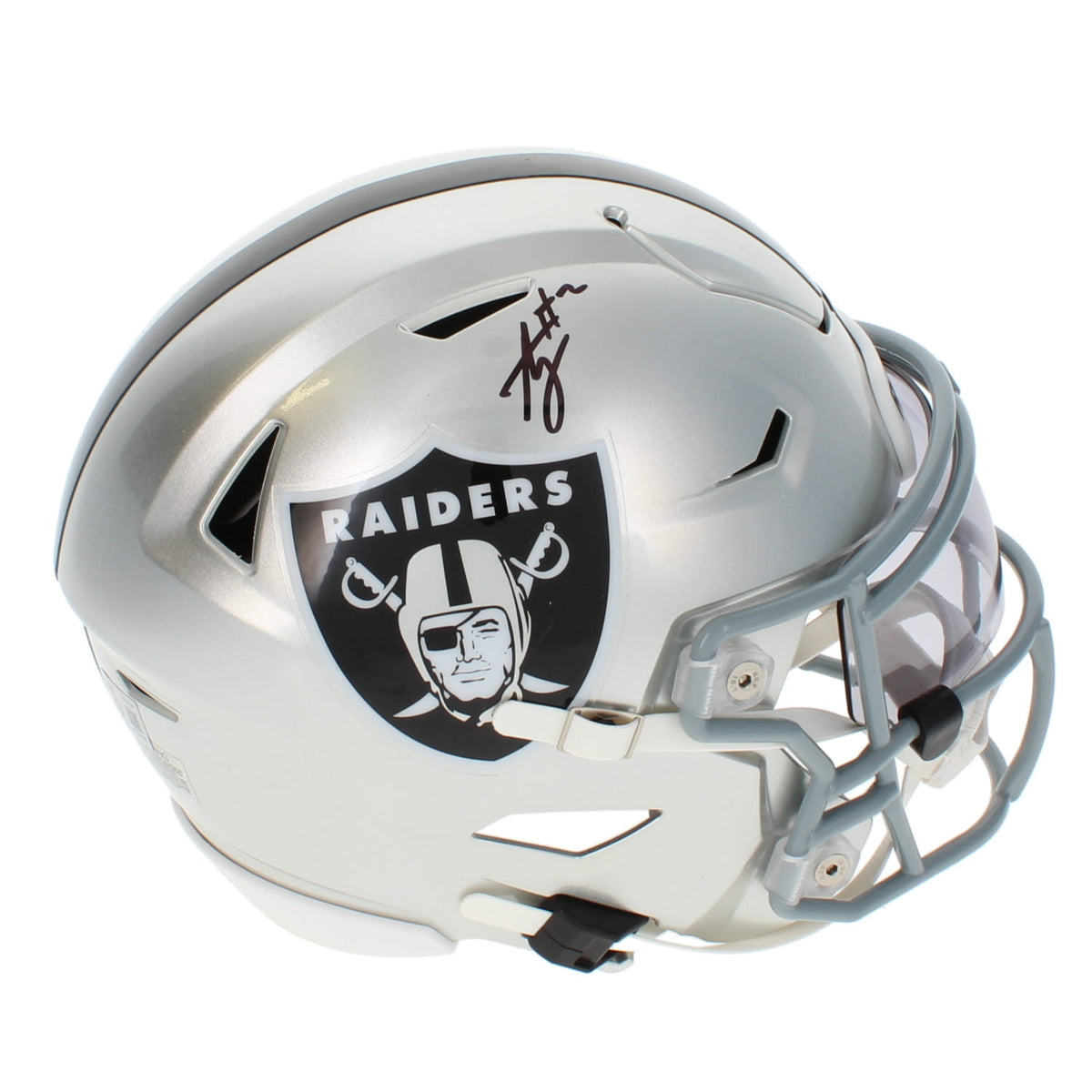Ashton Jeanty Autographed Las Vegas Raiders Speedflex Midi Beckett Witnessed