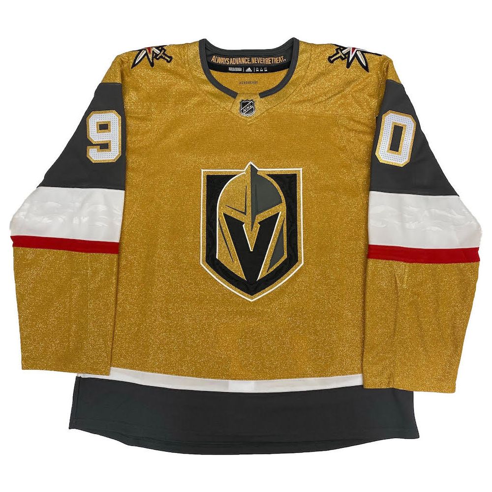 ROBIN LEHNER Autographed Vegas Golden Knights Authentic Adidas Gold Alternate Jersey FANATICS