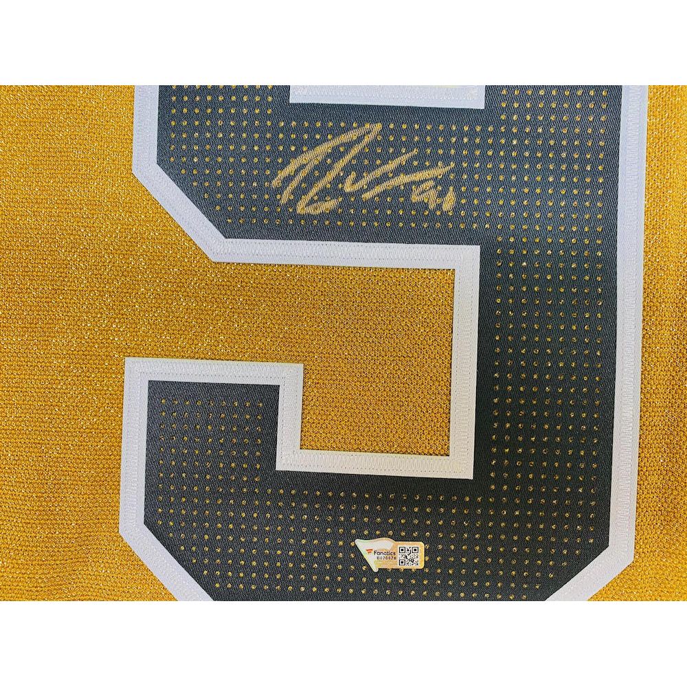 ROBIN LEHNER Autographed Vegas Golden Knights Authentic Adidas Gold Alternate Jersey FANATICS