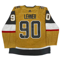 ROBIN LEHNER Autographed Vegas Golden Knights Authentic Adidas Gold Alternate Jersey FANATICS