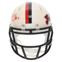 Julio Jones Autographed Atlanta Falcons RETRO Speed Mini Helmet Beckett