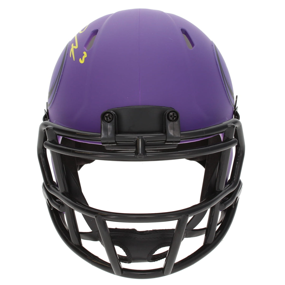 Jordan Addison Autographed Minnesota Vikings RAVE Speed Mini Helmet Beckett