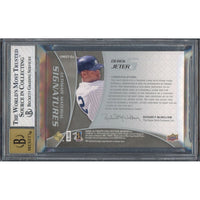 DEREK JETER Autographed 2009 Ultimate Collection Triple Materials UD Card BGS 10 LE 10/22