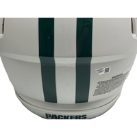 AARON RODGERS Autographed Packers White Matte Authentic Speed Helmet FANATICS