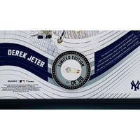 DEREK JETER NY Yankees Framed 15" x 17" Game Used Baseball Collage LE 50/50
