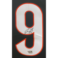 Joe Burrow Autographed Bengals 35" x 43" Framed Black Nike Limited Jersey Fanatics