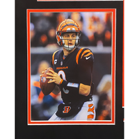 Joe Burrow Autographed Bengals 35" x 43" Framed Black Nike Limited Jersey Fanatics