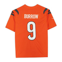 JOE BURROW Autographed Bengals 2021 Orange Nike Limited Jersey FANATICS