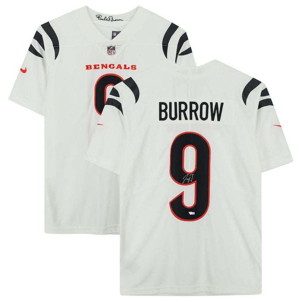 Joe Burrow Autographed Cincinnati Bengals Nike 2021 White Limited Jersey Fanatics