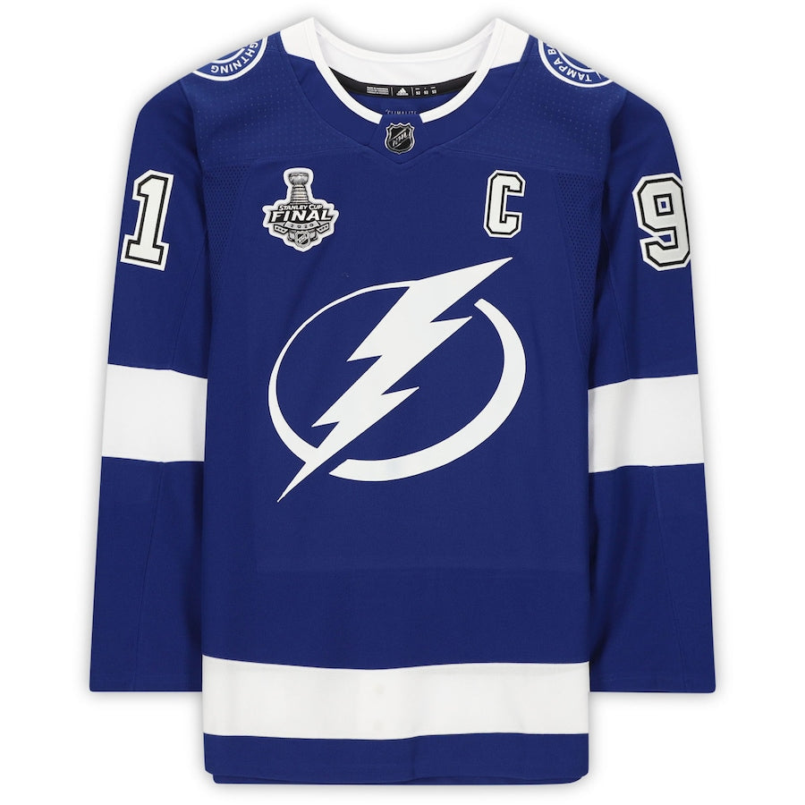 STEVEN STAMKOS Autographed Tampa Bay Lightning Stanley Cup Patch Authentic Adidas Jersey FANATICS