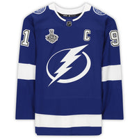 STEVEN STAMKOS Autographed Tampa Bay Lightning Stanley Cup Patch Authentic Adidas Jersey FANATICS