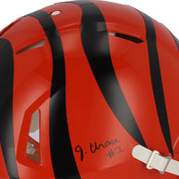 JA'MARR CHASE Autographed Cincinnati Bengals Speed Authentic Helmet FANATICS
