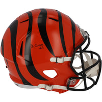 JA'MARR CHASE Autographed Cincinnati Bengals Full Size Speed Helmet FANATICS