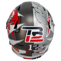 Tom Brady Autographed Patriots / Bucs FSM Mashup Speed Flex Helmet Fanatics