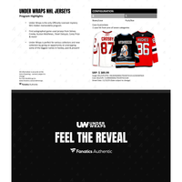 (McDavid, Ovechkin, Orr)  2025 NHL Under Wraps Signed Licensed Jerseys