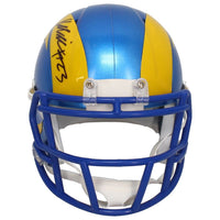 Kyren Williams Autographed Los Angeles Rams Mini Speed Helmet Beckett