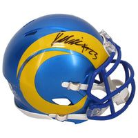 Kyren Williams Autographed Los Angeles Rams Mini Speed Helmet Beckett